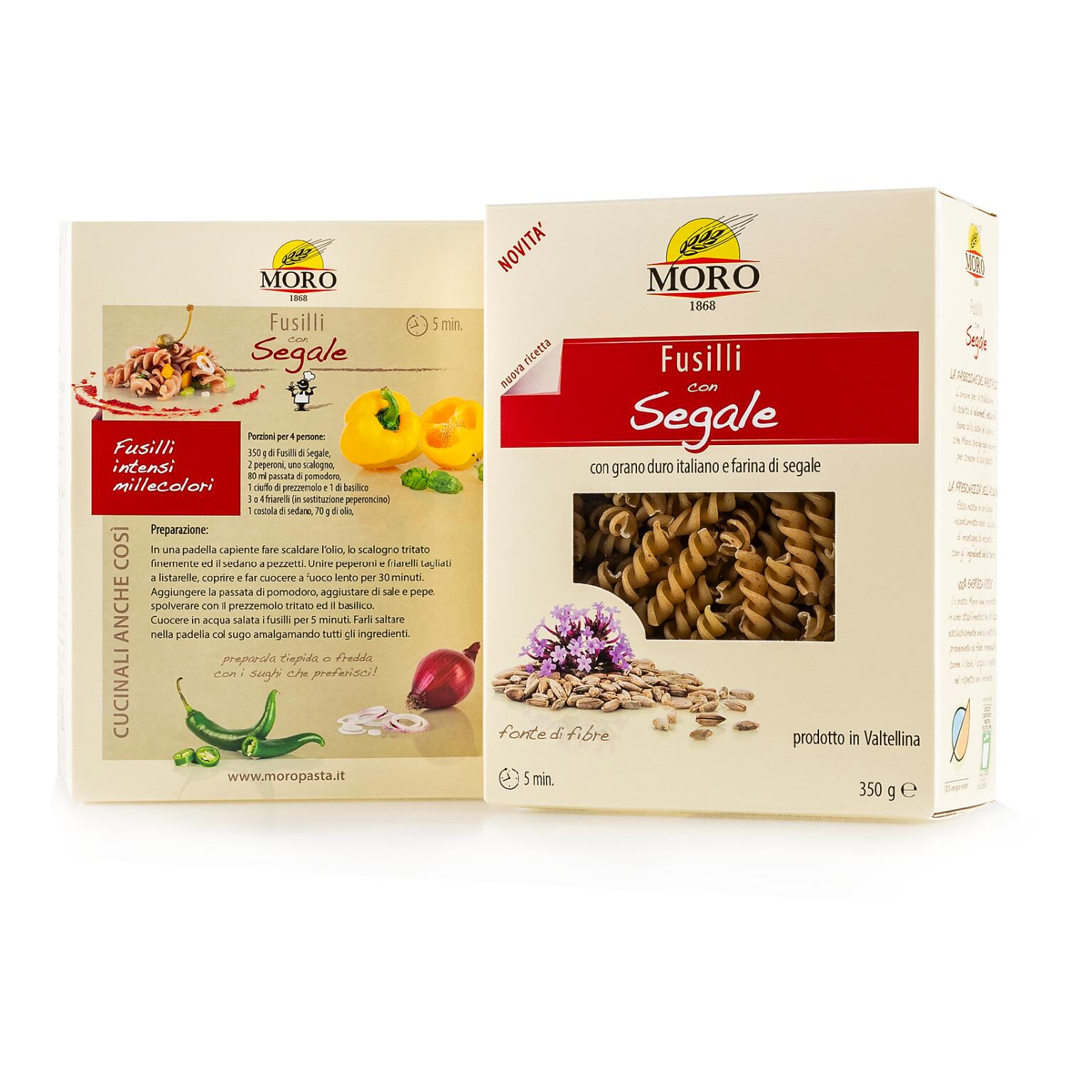 Fusilli con segale 350g Moro