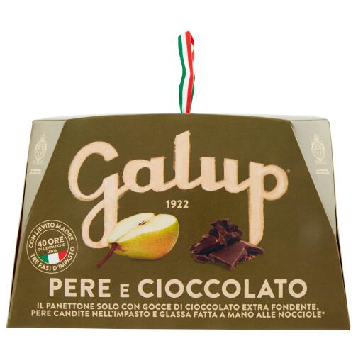 Panettone Pere&Cioccolato 750g astuccio Galup