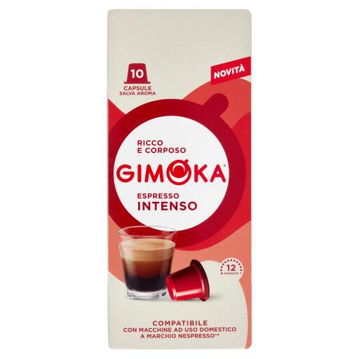 Caffè 10 capsule gusto intenso - compatibile con macchina nespresso Gimoka