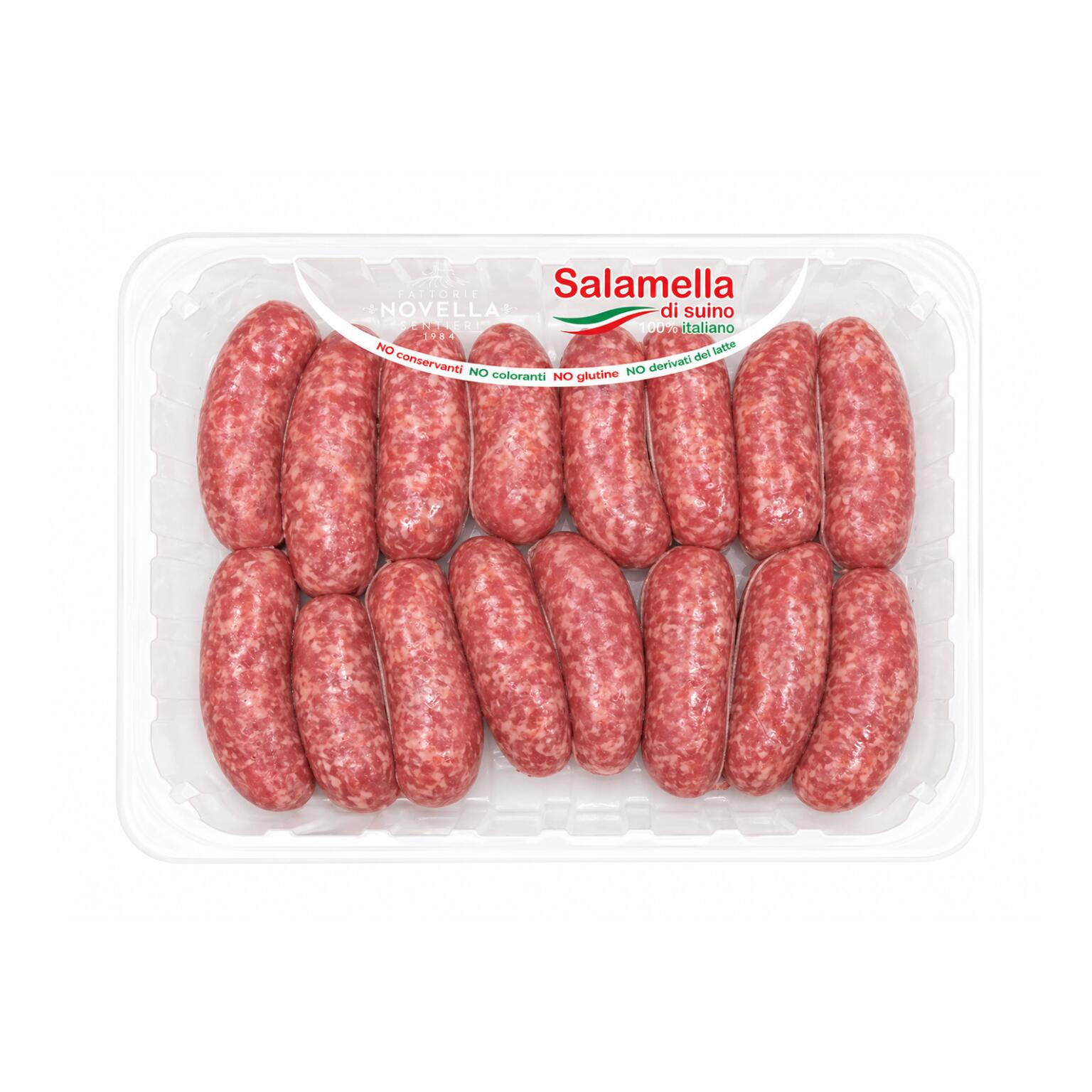 Salsiccia Luganega di suino confezione kg.1,50 Atp