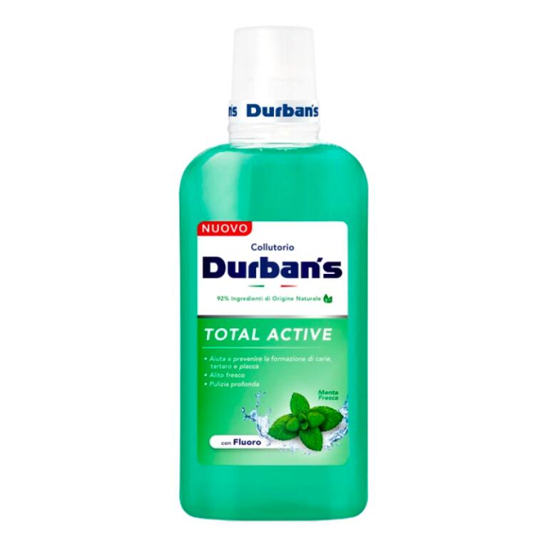 Collutorio Durban's senza alcool con fluoro menta  peperita 500ml