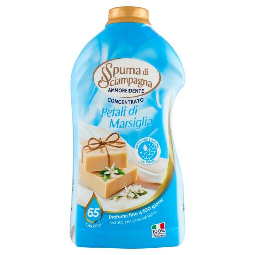 Ammorbidente Concentrato Petali di Marsiglia 65 lavaggi 1,3l Spuma di Sciampagna
