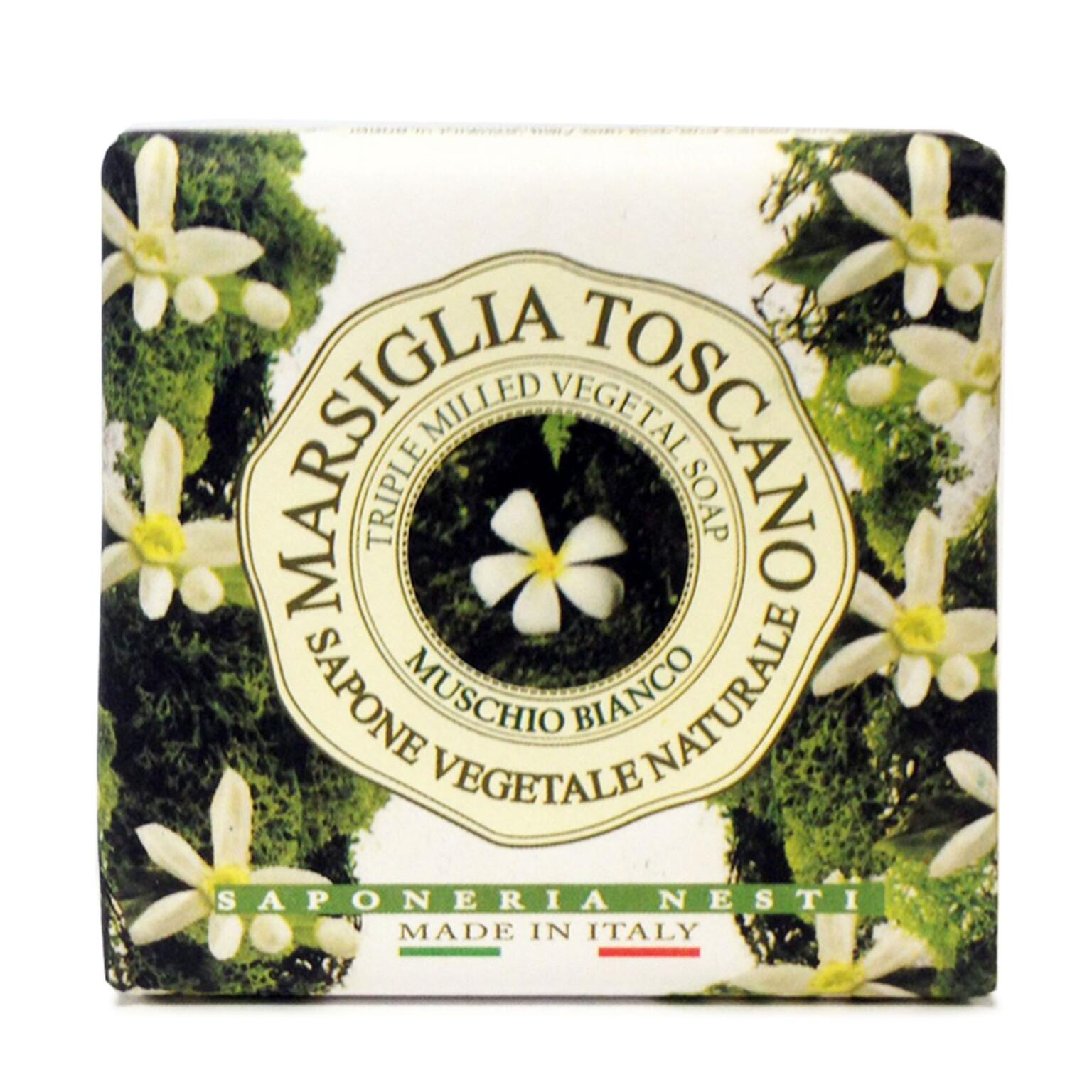 Sapone Marsiglia Toscano vegetale naturale Muschio Bianco 200g Nesti Dante