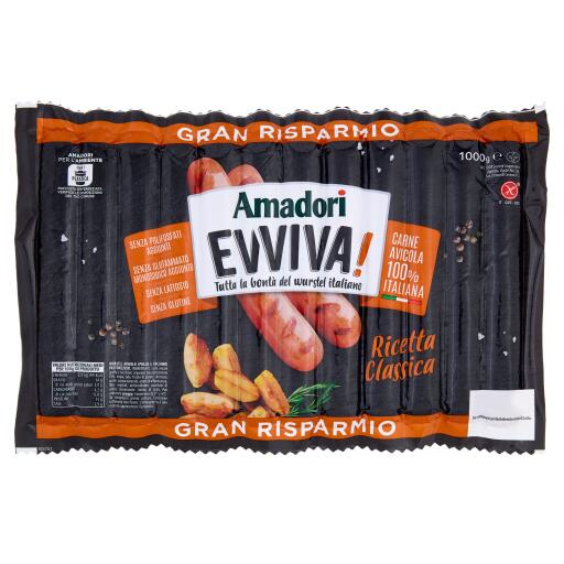 Wurstel pollo tacchino 1kg Del Campo