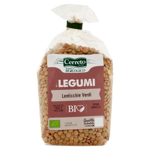 Bio Lenticchie Verdi Laird 350g Cerreto