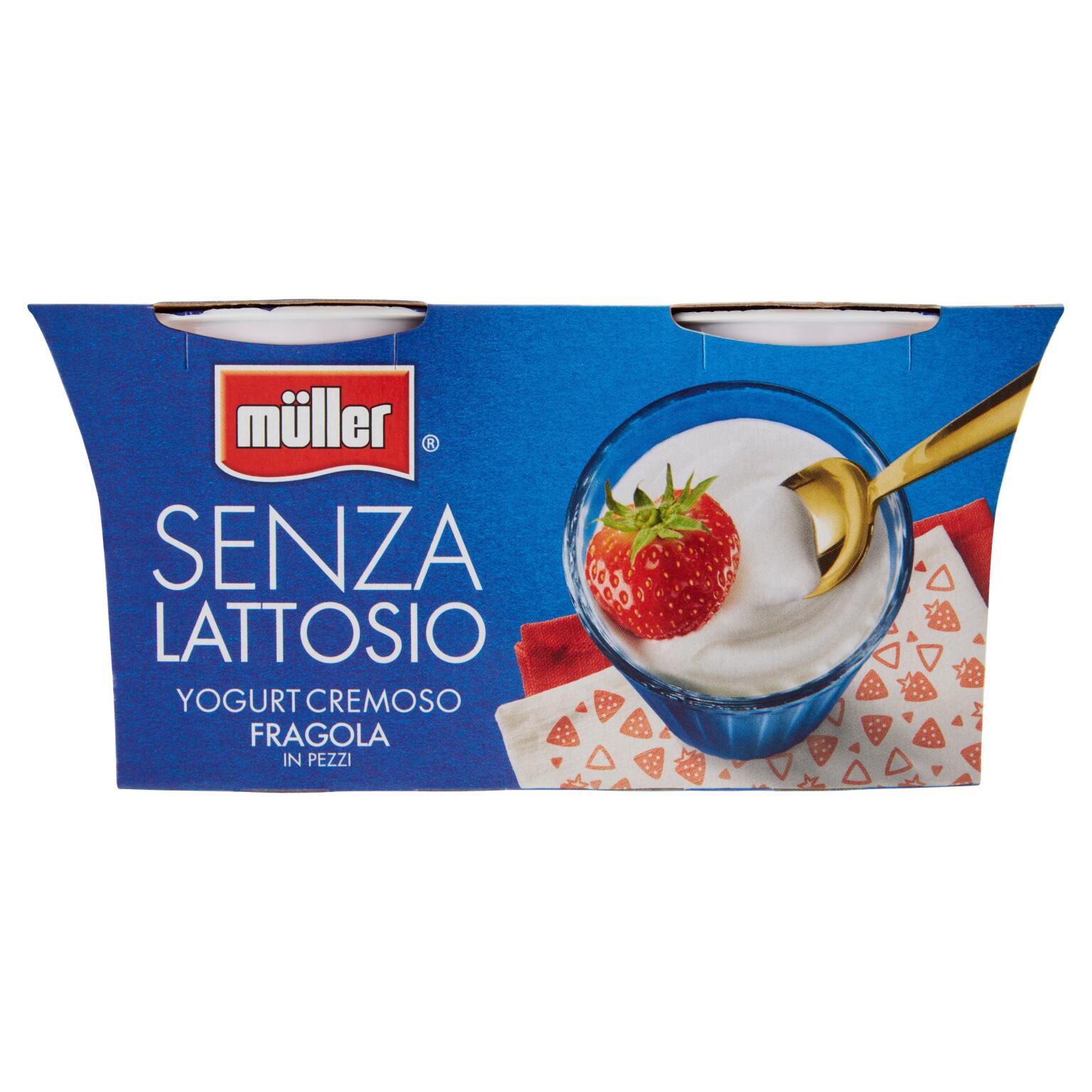 Yogurt alla fragola 2x125g Muller senza lattosio