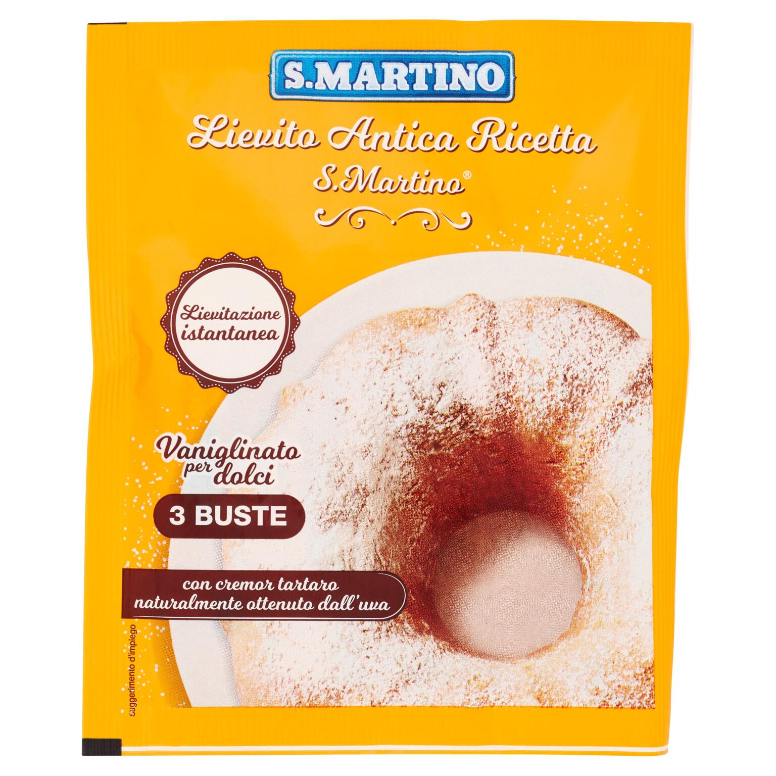 Lievito antica ricetta 3 buste 48g S.Martino senza glutine