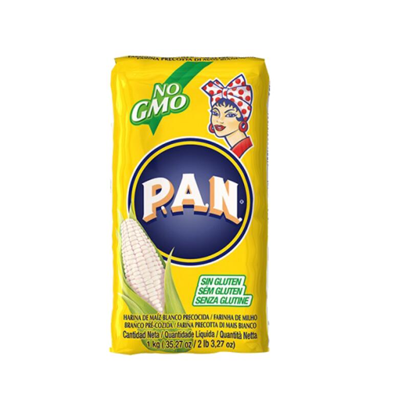 Farina di Mais Bianca Precotta senza glutine 1kg Pan