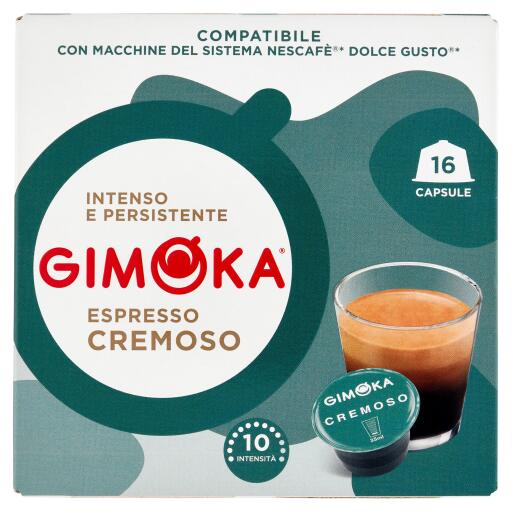 Caffè 16 capsule espresso cremoso 112g Gimoka compatibile con macchine nescafè