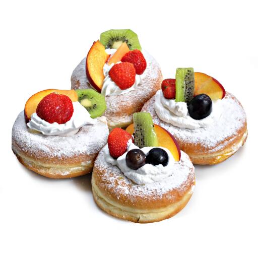 Ciambella con panna e frutta x2