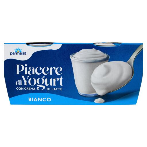 Yogurt bianco piacere di yogurt con crema di latte 2x115g Parmalat