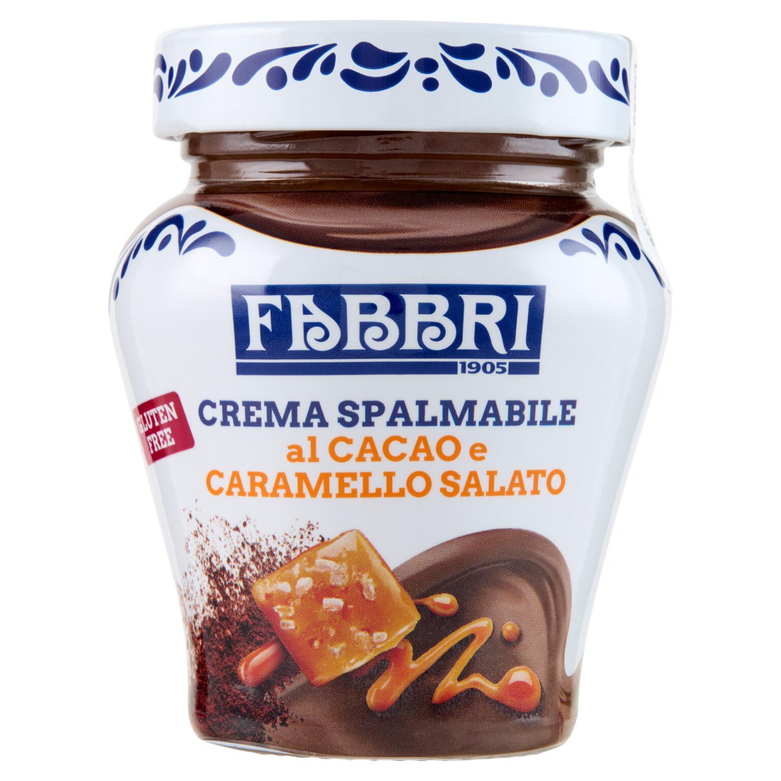 Crema spalmabile al cacao e al caramello salato 200g Fabbri