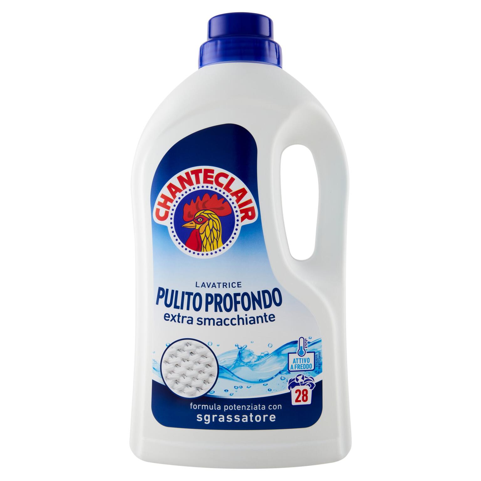 Liquido lavatrice 28 lavaggi pulito profondo 1260ml Chanteclair