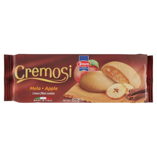 Biscotti cremosi farciti di confettura di mele, 150g, Tonon