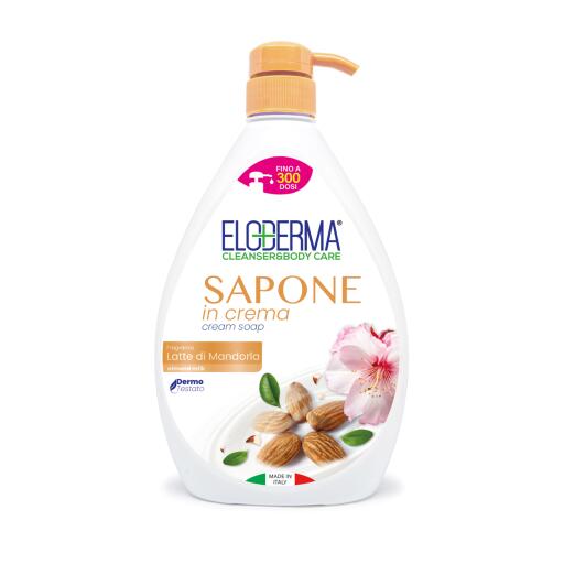 Sapone per le mani in crema mandorla 1lt Eloderma