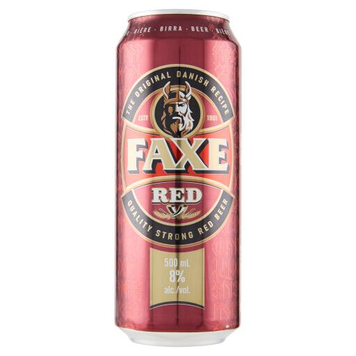 Birra Faxe Red 8% lattina 50cl