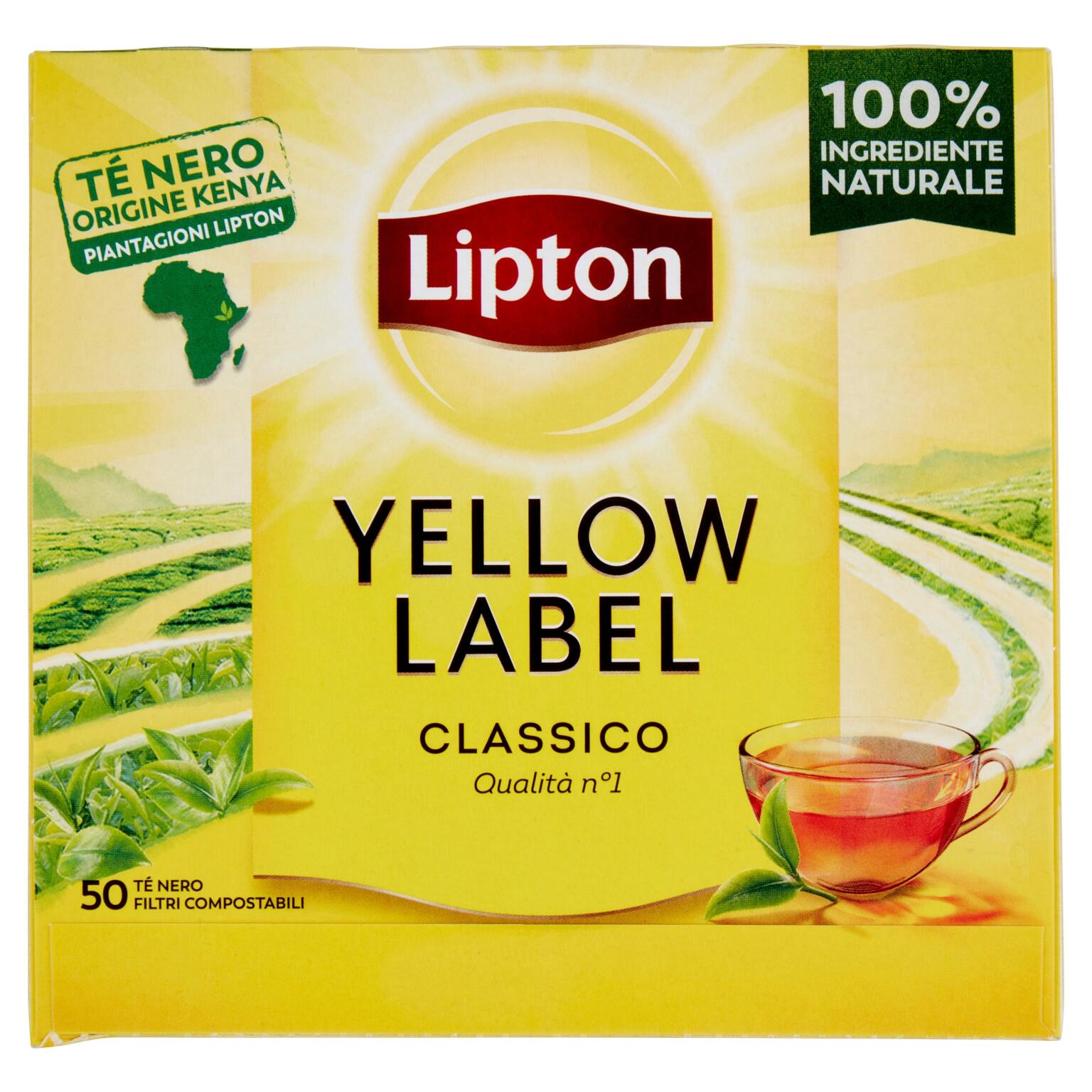 Tè Lipton Yellow Label 50 filtri