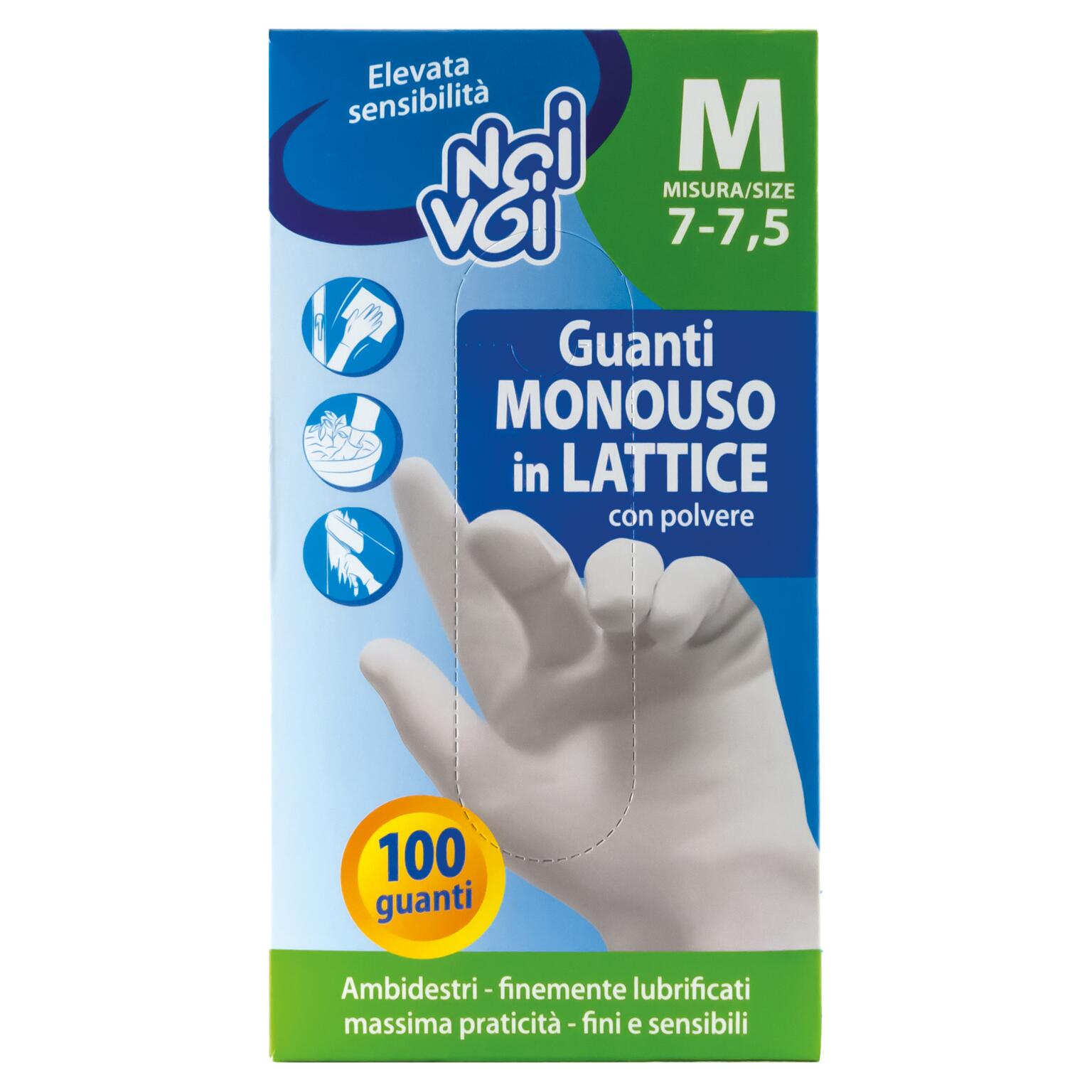 Noi&voi guanti M monouso lattice 100pz