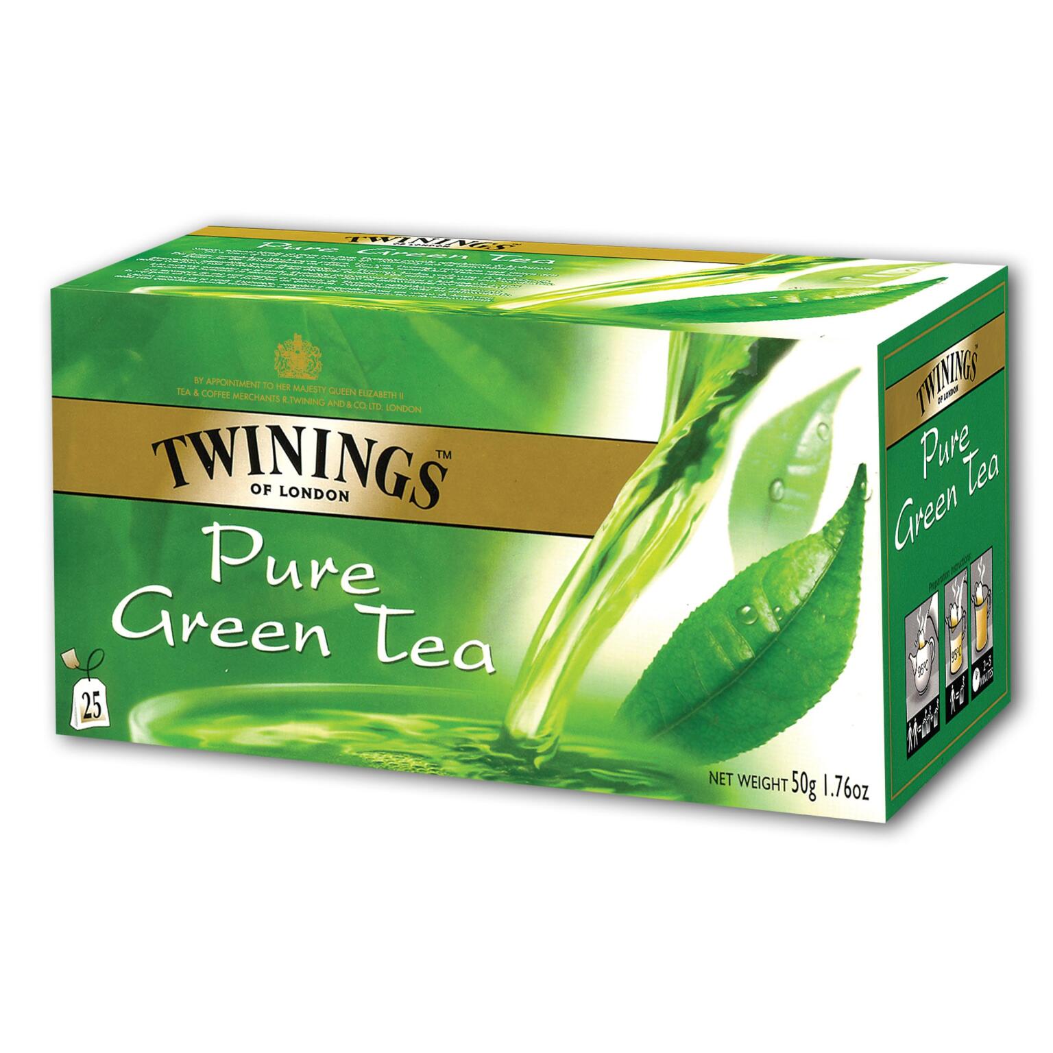 Twinings tè pure green 25 filtri