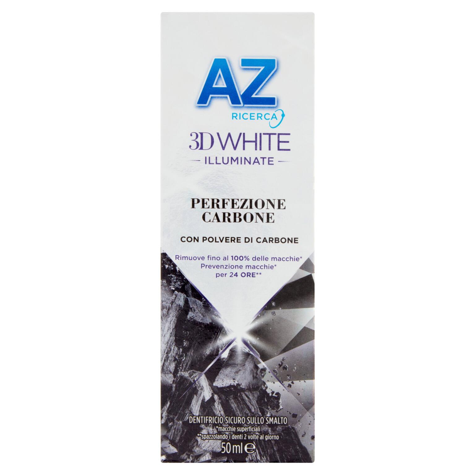 Dentifricio AZ 3D Illuminante Carbone 50ml