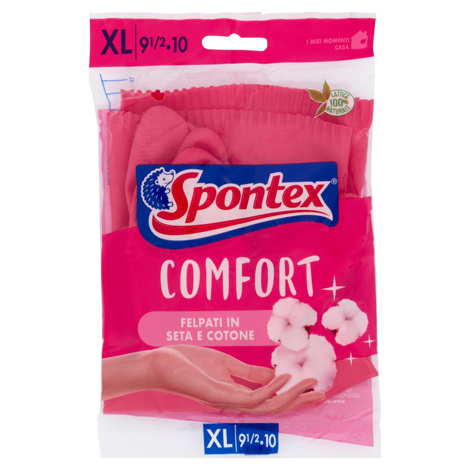 Guanti Comfort felpati taglia extra large Spontex