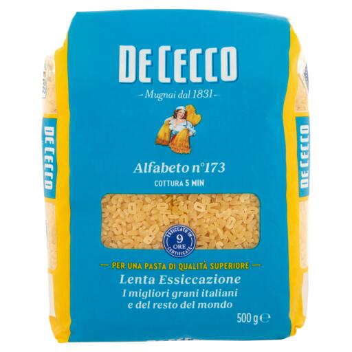 Pastina di semola di grano duro alfabeto 500g De Cecco