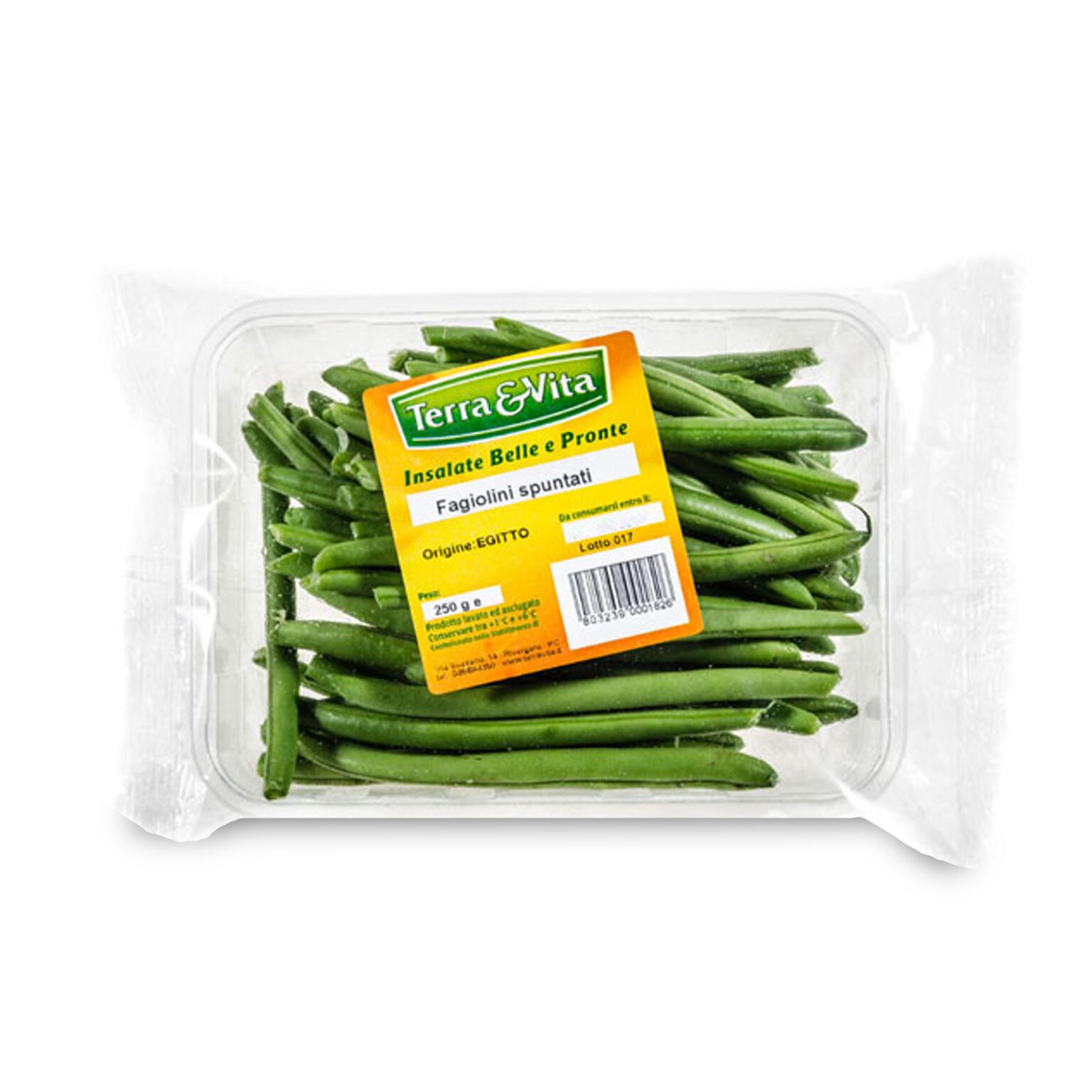 Fagiolini spuntati 250g Terra&vita