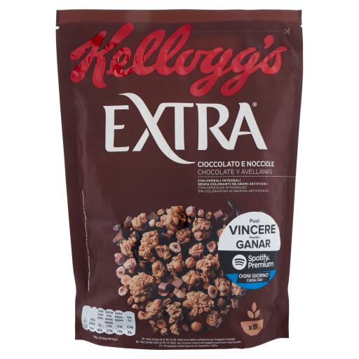 Cereali extra cioccolato e nocciola 375g Kellogg's