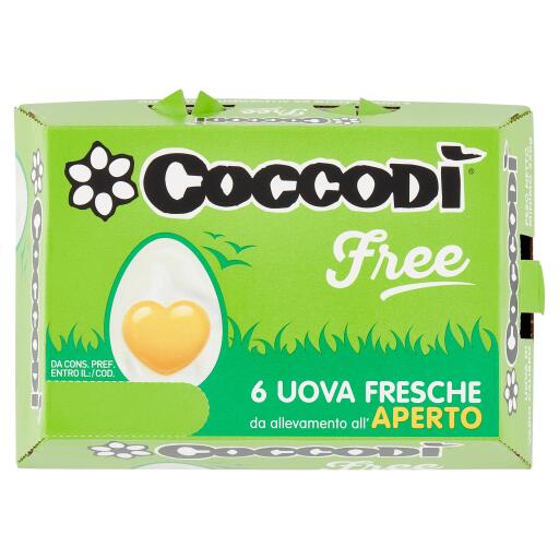 Uova Coccodì free da allevamento all'aperto x6