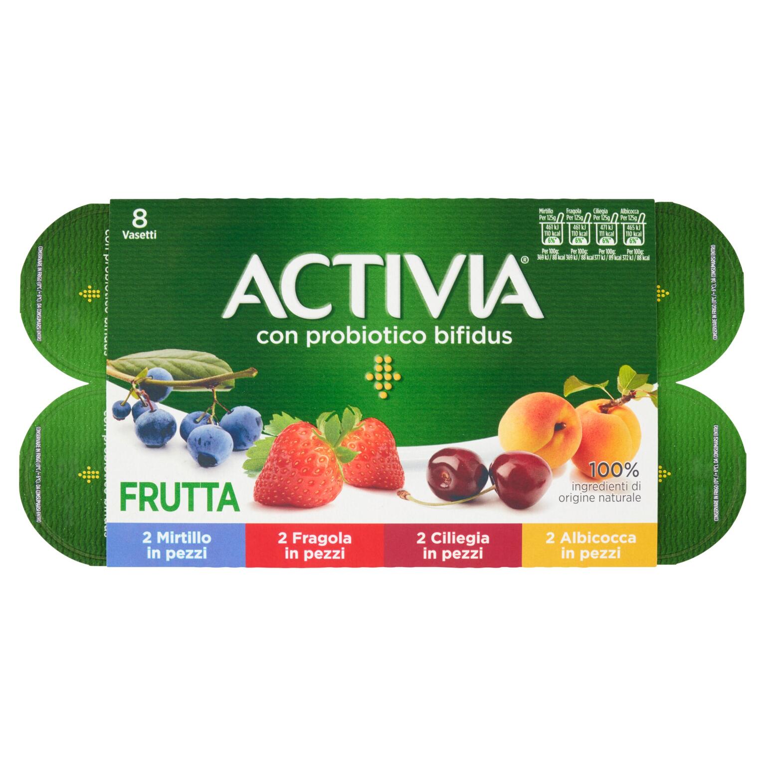 Yogurt Activia misto frutta 8x125g Danone