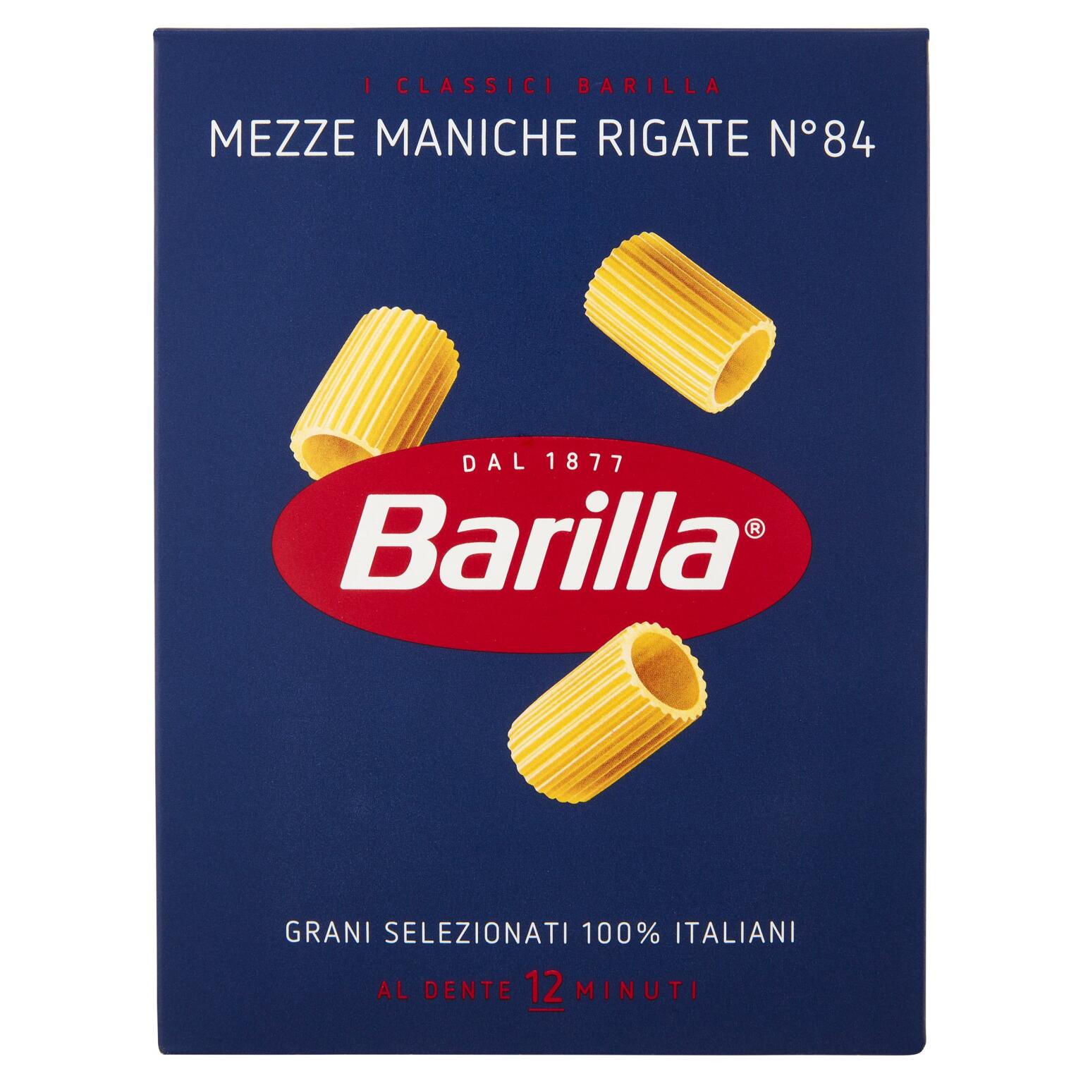 Mezze maniche rigate pasta di semola di grano duron°84 500g