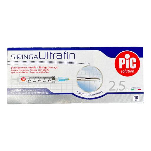 Siringhe Pic Ultrafin 2,5ml 10 pezzi