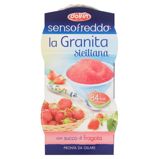Granita alla fragola 2x100ml Sensofreddo Dolfin