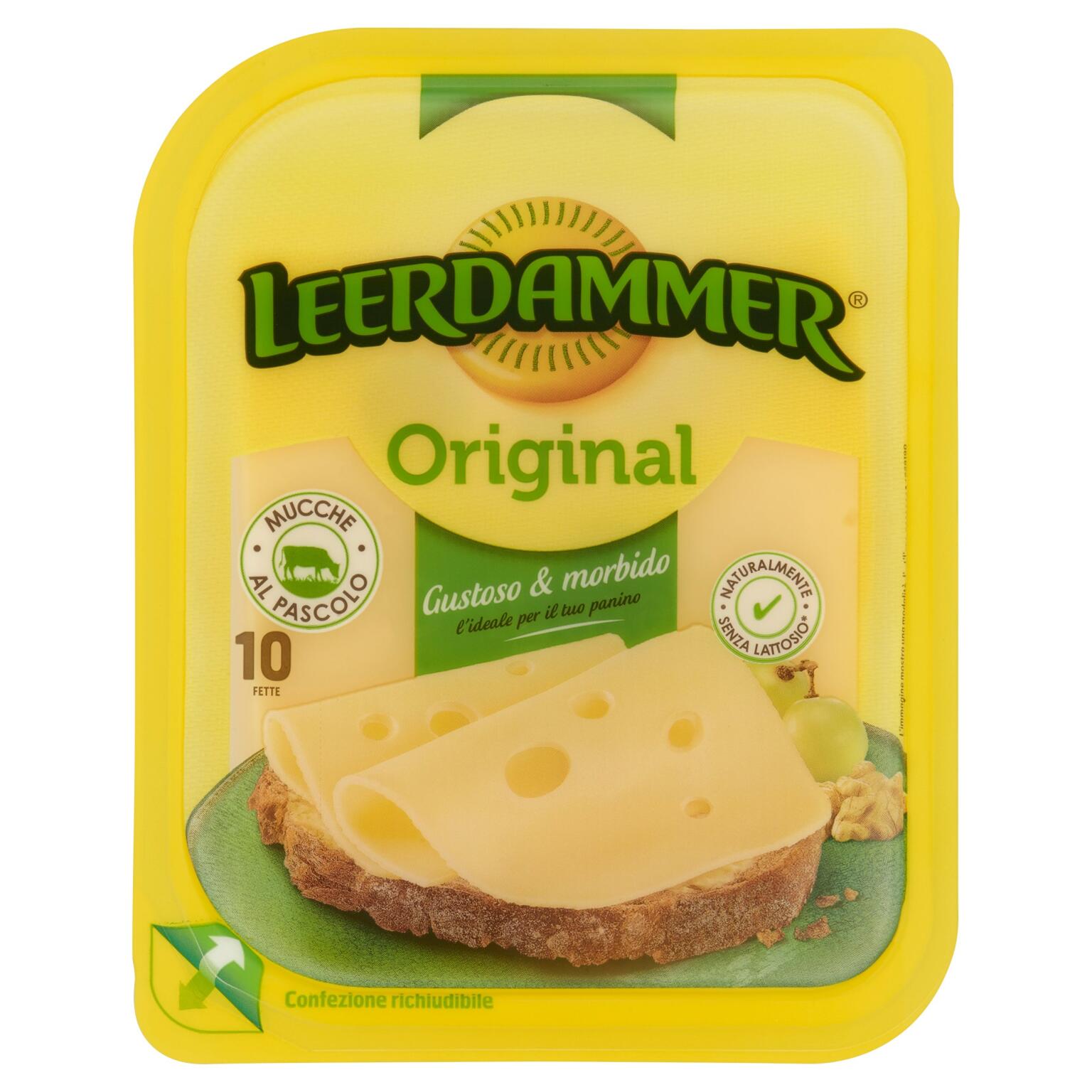 Original 8 fette naturali 200g Leerdammer senza lattosio