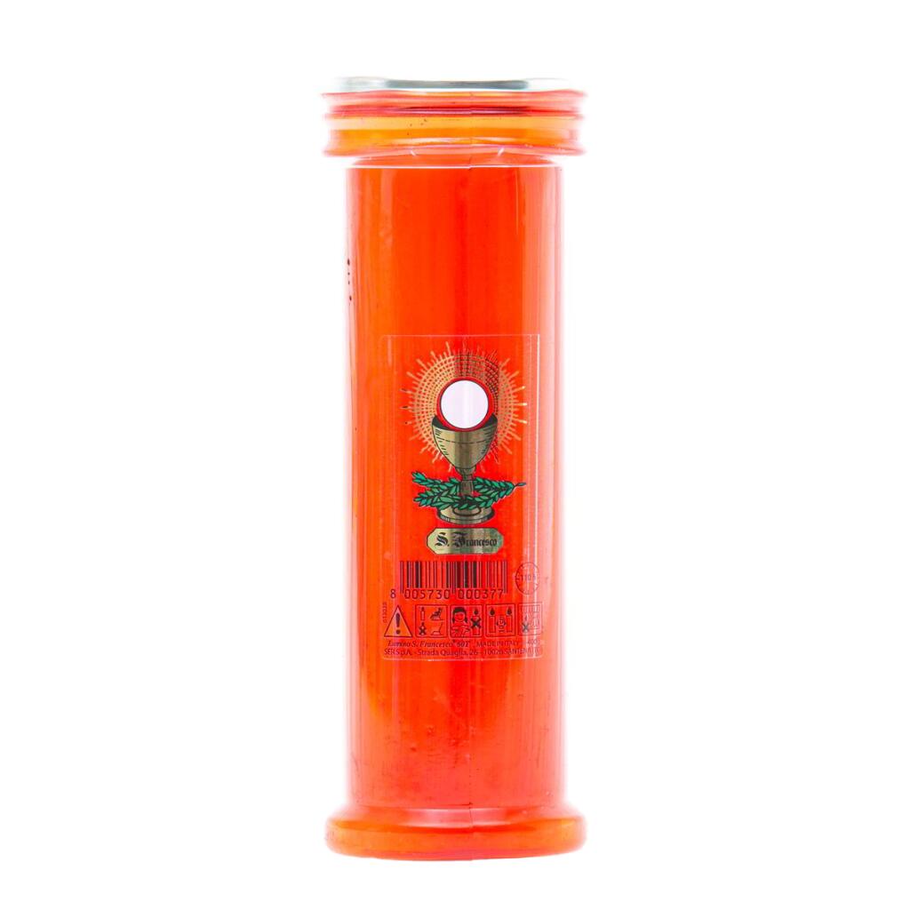 Lumino San Francesco con calice 60t Rosso