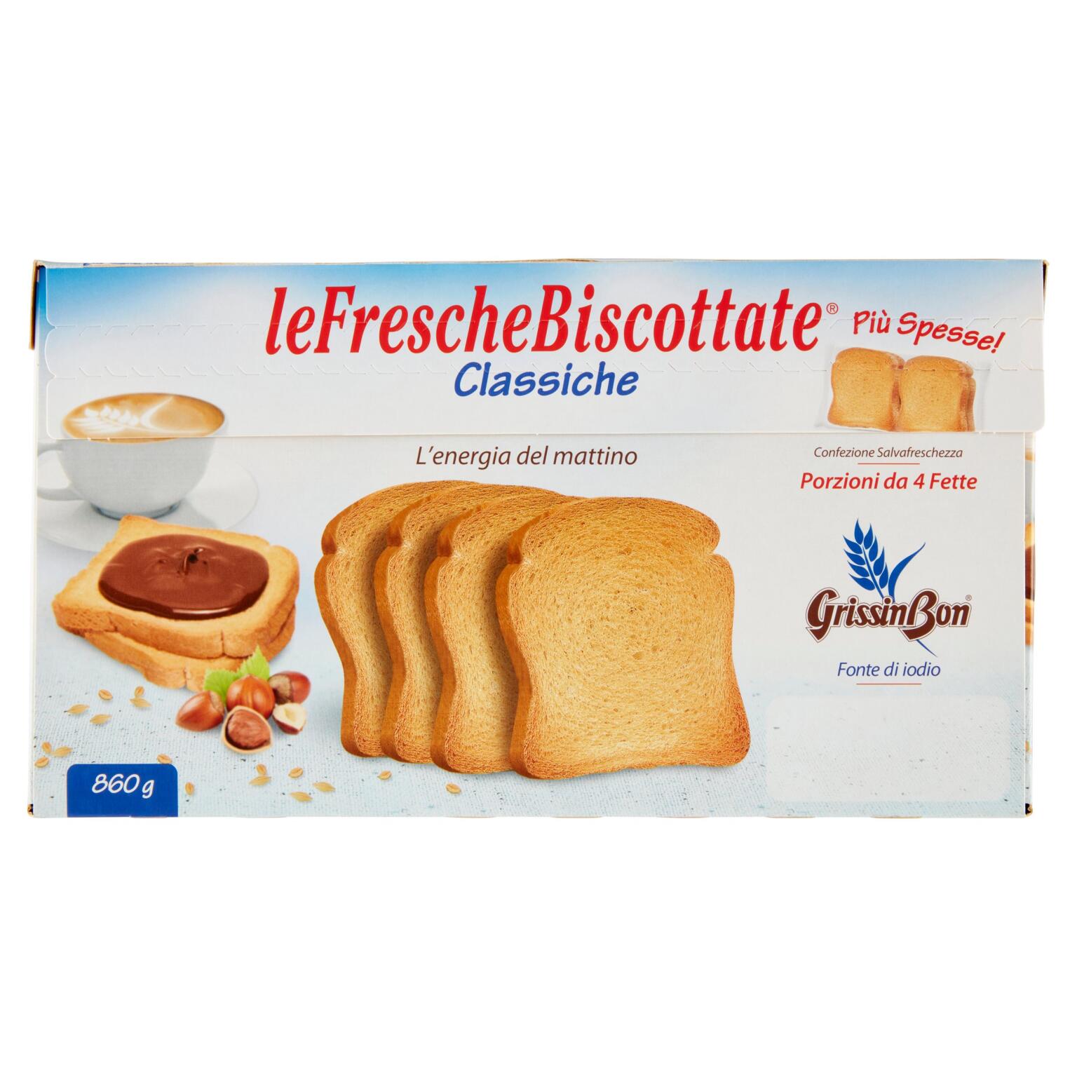 Fette Biscottate classiche 860g Grissin Bon