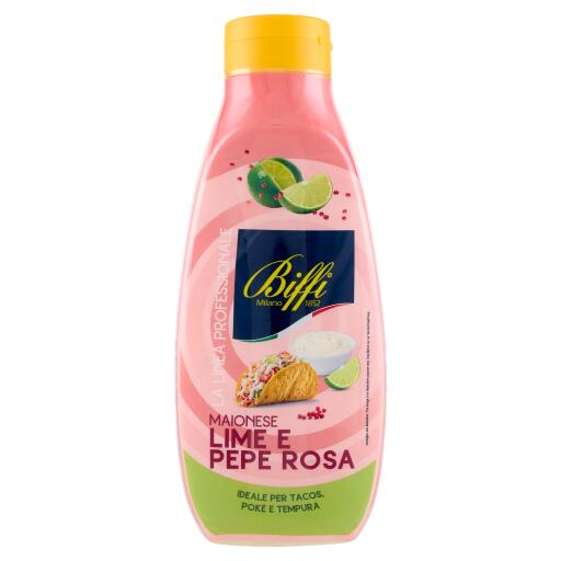 Maionese lime e pepe rosa 800g Biffi