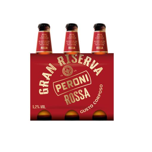 Birra Peroni gran riserva rossa 3x33cl bottiglia