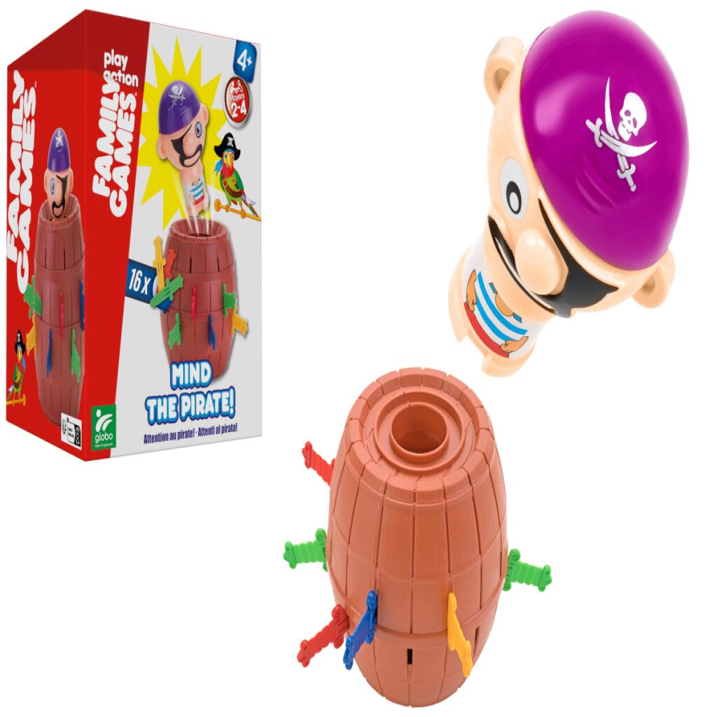 Gioco del pirata nella botte con 16 spade Globo