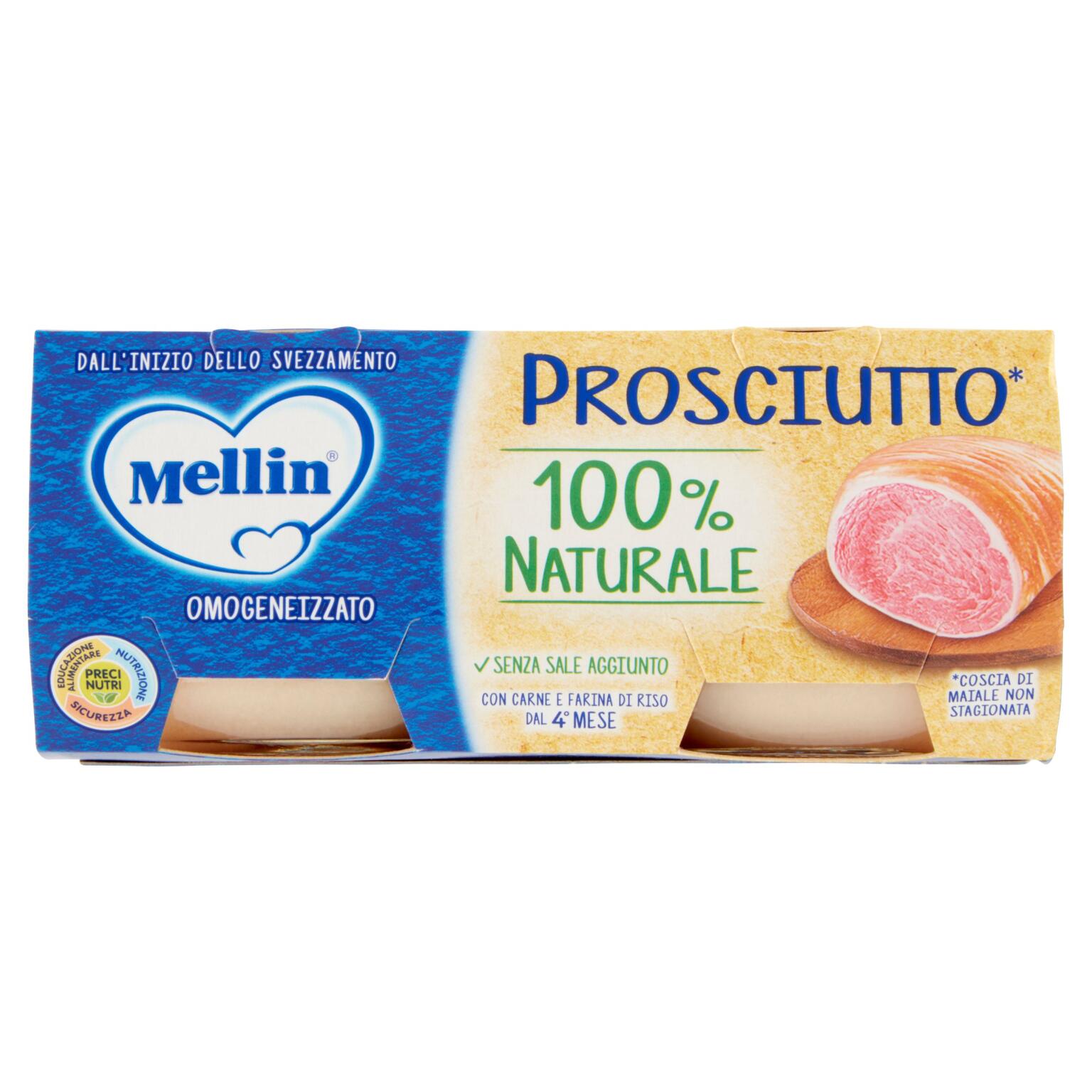 Omogeneizzato Prosciutto 2x80g Mellin
