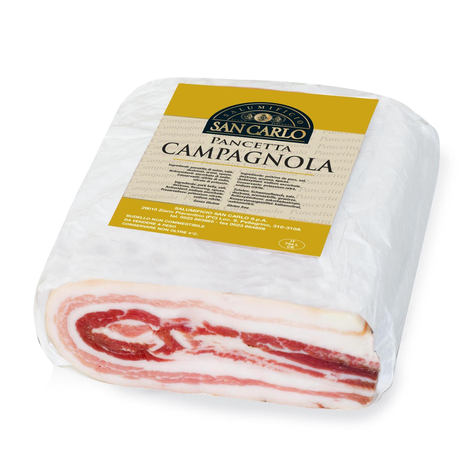 Pancetta Campagnola a trancio Salumificio San Carlo