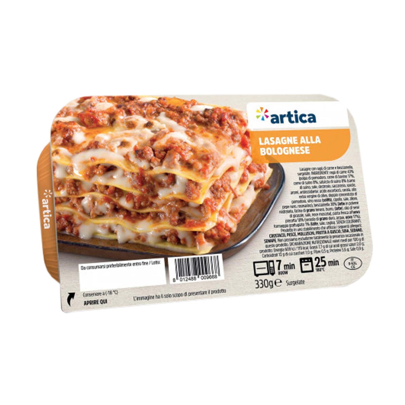 Lasagne alla Bolognese 330g Artica