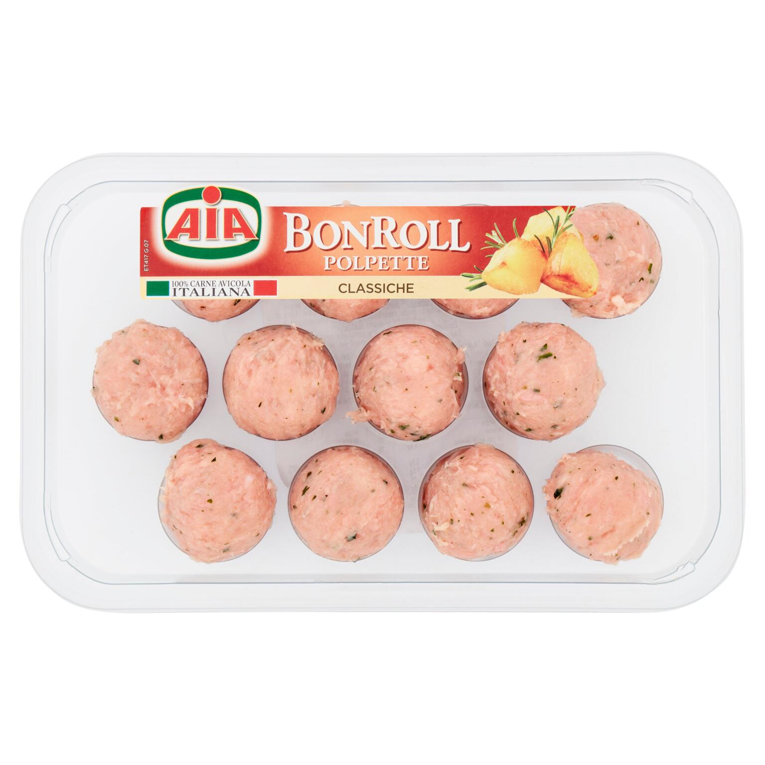 Bon Roll Express polpette di pollo e tacchino 300g Aia