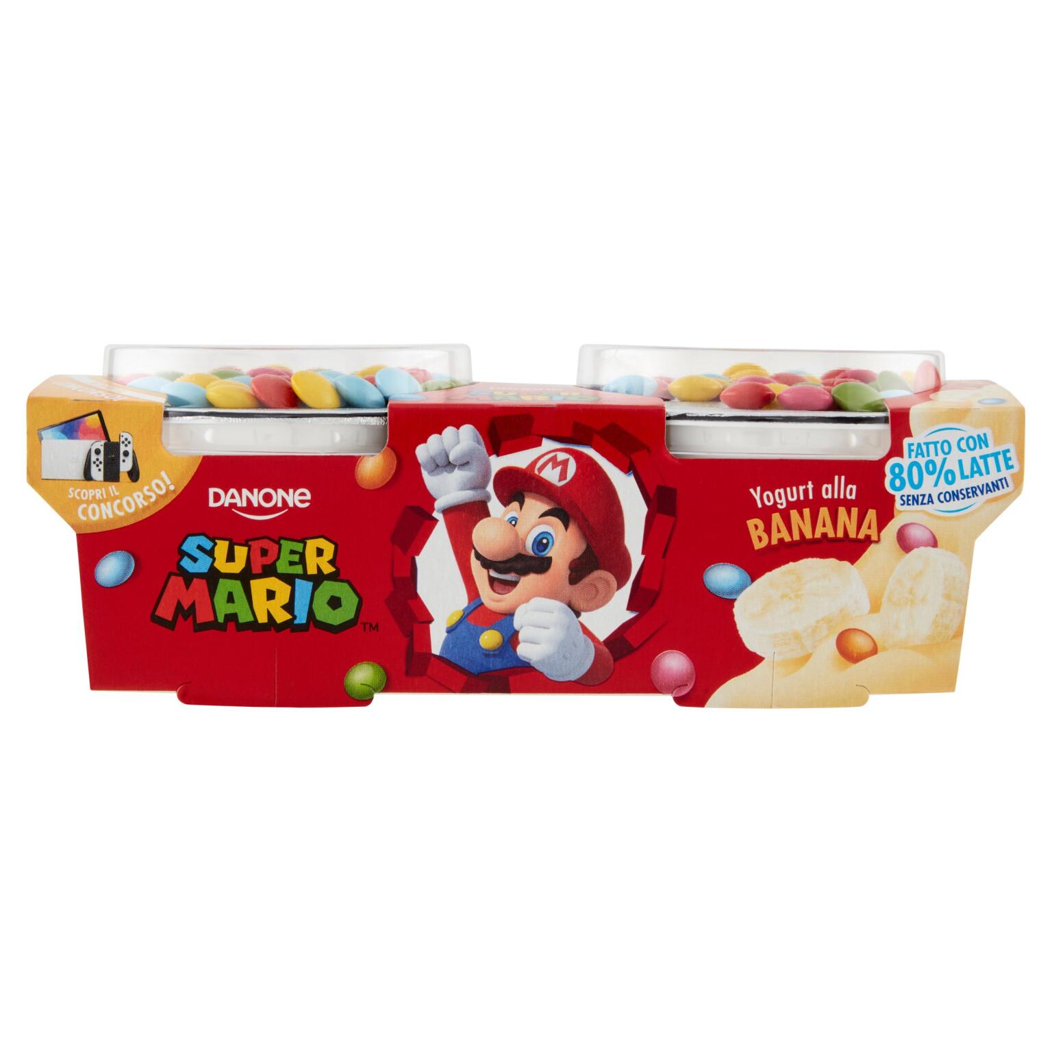 Yogoloso Super Mario gusto Banana 2x110g Danone