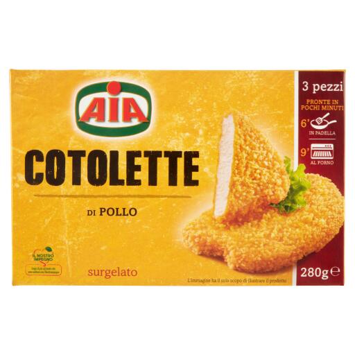 Cotolette petto di pollo 280g Aia
