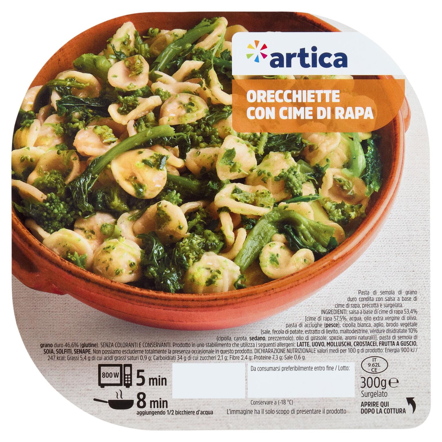 Orecchiette con cime di rapa 300g Artica