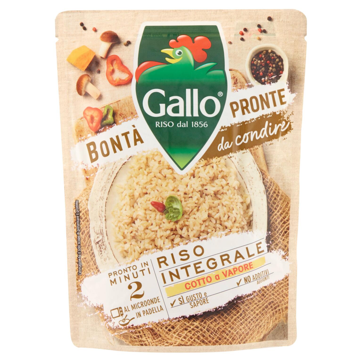 Riso Gallo integrale da 250g Bontà Pronte