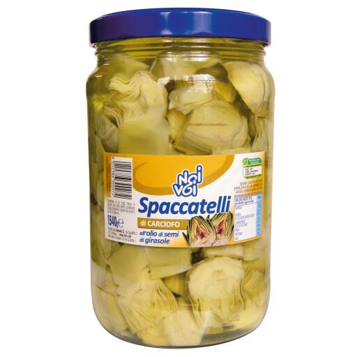 Carciofi spaccati in olio di semi di girasole 1,54Kg Noi&Voi