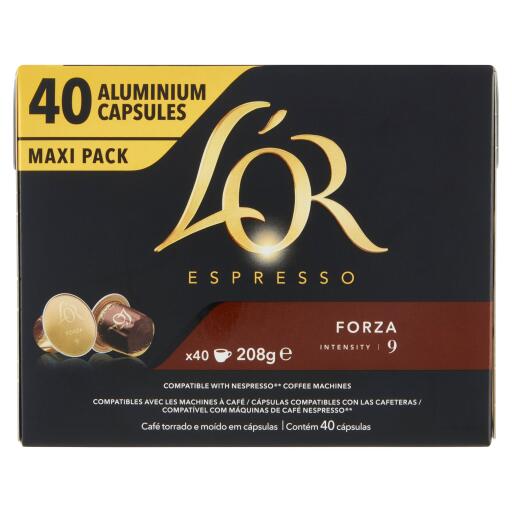 40Capsule Caffè Forza 9 Espresso 208g L'Or
