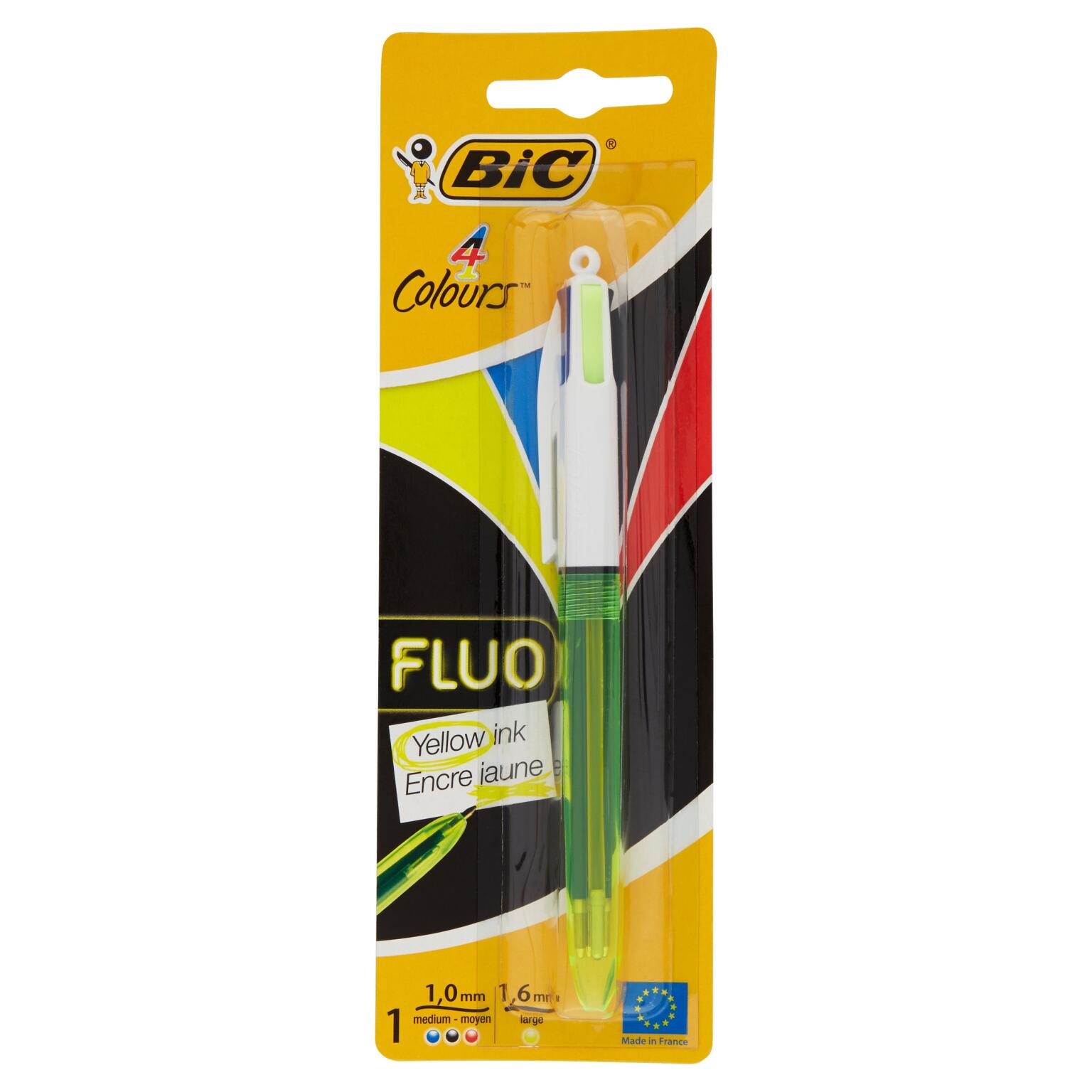 Penna a sfera 4 Colori Fluo Bic